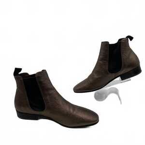 Boemos Metallic Leather Ankle Booties | Women’s Size 40EU
